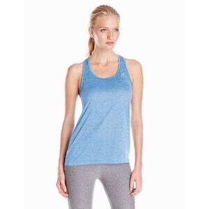 Adidas Womens Boyfriend Crush Tank Top S Racerback Striped Athletic Workout Blue